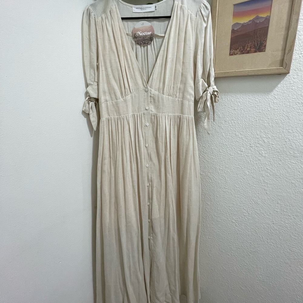 Cream Maxi Dress
